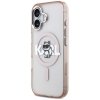 Etui Karl Lagerfeld IML Choupette Sketch Logo MagSafe do iPhone 17 różowy